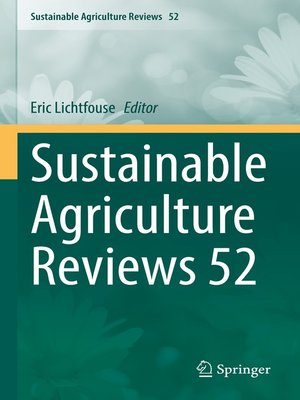 cover image of Sustainable Agriculture Reviews 52
